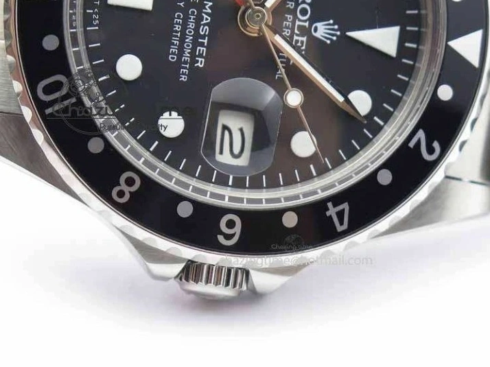 MiroTime 0114 RelaxedFit GMT-Master Vintage 1675 SS BP Best Edition Black Bezel White Markers A 3750